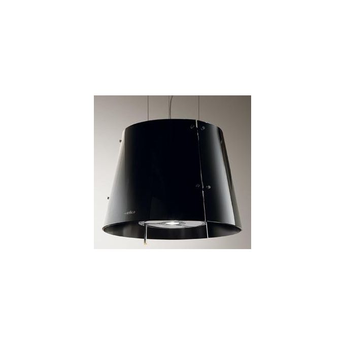 foto del prodotto elica prf0010393 grace bl-f-51 cappa a isola filtrante 51 cm, 515 m -h, classe b, 66 db, comando magic wand, 3 velocita' intensiva, filtro antigrasso in alluminio filtro carbone long life, illuminazione led 1x5 w 3x3 w, vetro nero