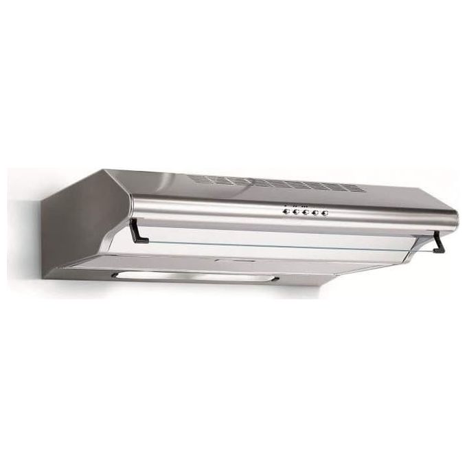 foto del prodotto elica prf0029173a tivoli 12 lux wh f 60 cappa a parete filtrante 60 cm, 400 m h, classe e, 65 db, comandi meccanici, 3 velocita , filtro antigrasso in alluminio, illuminazione alogena, bianco