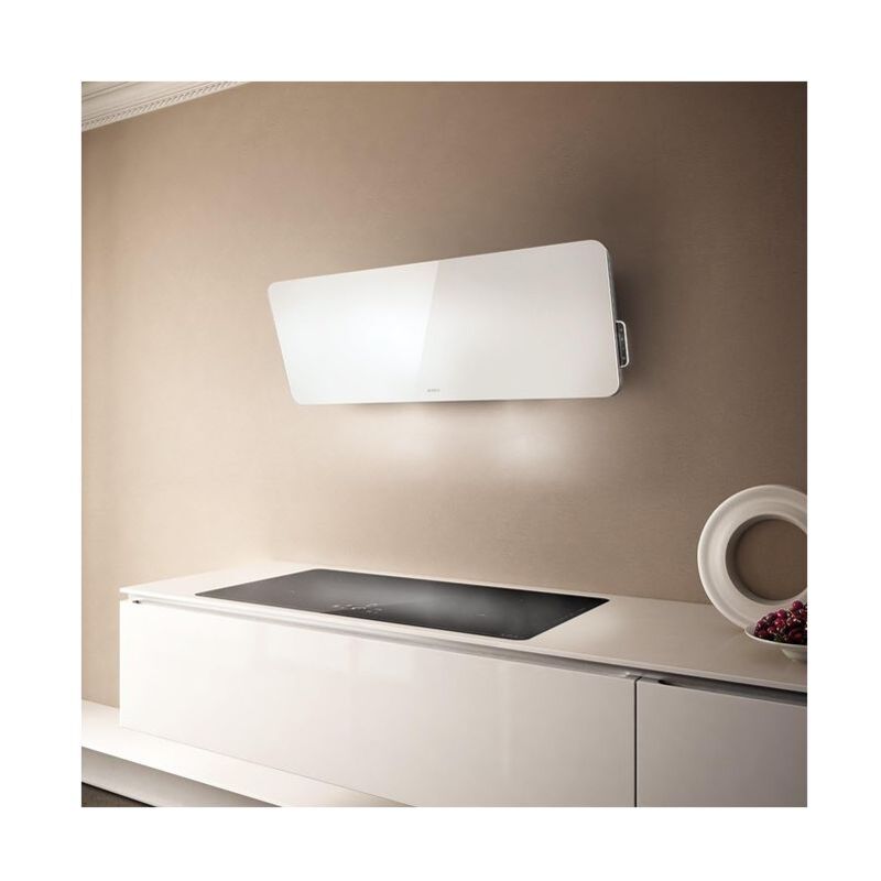 foto del prodotto elica prf0038251a tiffany wh f 110 cappa a parete filtrante 110 cm, 625 m h, classe b, 45 db, controllo touch, 3 velocita , filtro antigrasso in