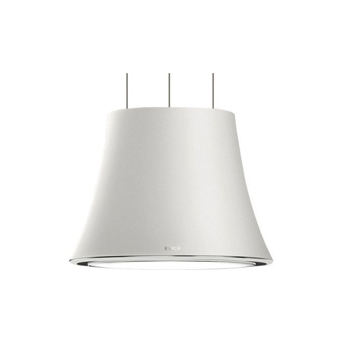 foto del prodotto elica prf0098365 audrey classic f 50 cappa a isola sospesa classe energetica a 3 velocita filtrante 50 cm bianco