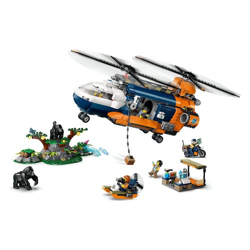 foto del prodotto elicottero dell esploratore della giungla lego 60437 city esploration