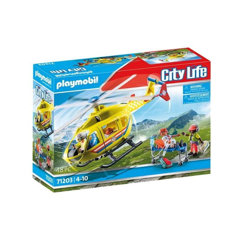 foto del prodotto elicottero di soccorso 71203 playmobil