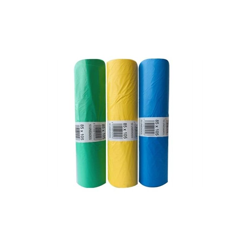 foto del prodotto eliot g90 120 l. 85x105 giallo rotolo 10u de sacco per rifiuti urbani rotolo 10u .