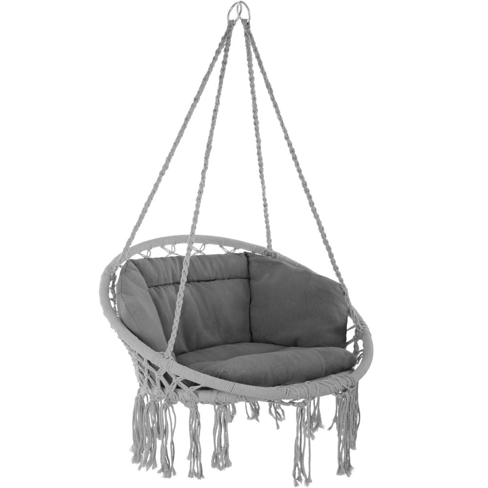 foto del prodotto elisa poltrona sospesa amaca mobili da giardino diametro 80 cm grigio 2208165