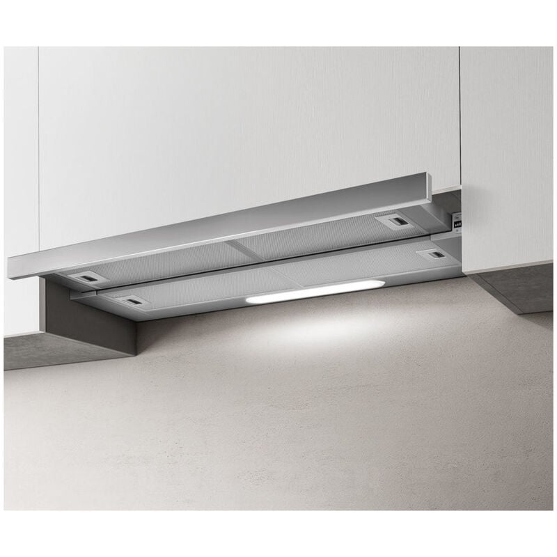 foto del prodotto elite 35 grix a 60 cappa semintegrato semincassato acciaio inox 640 m3 h elica