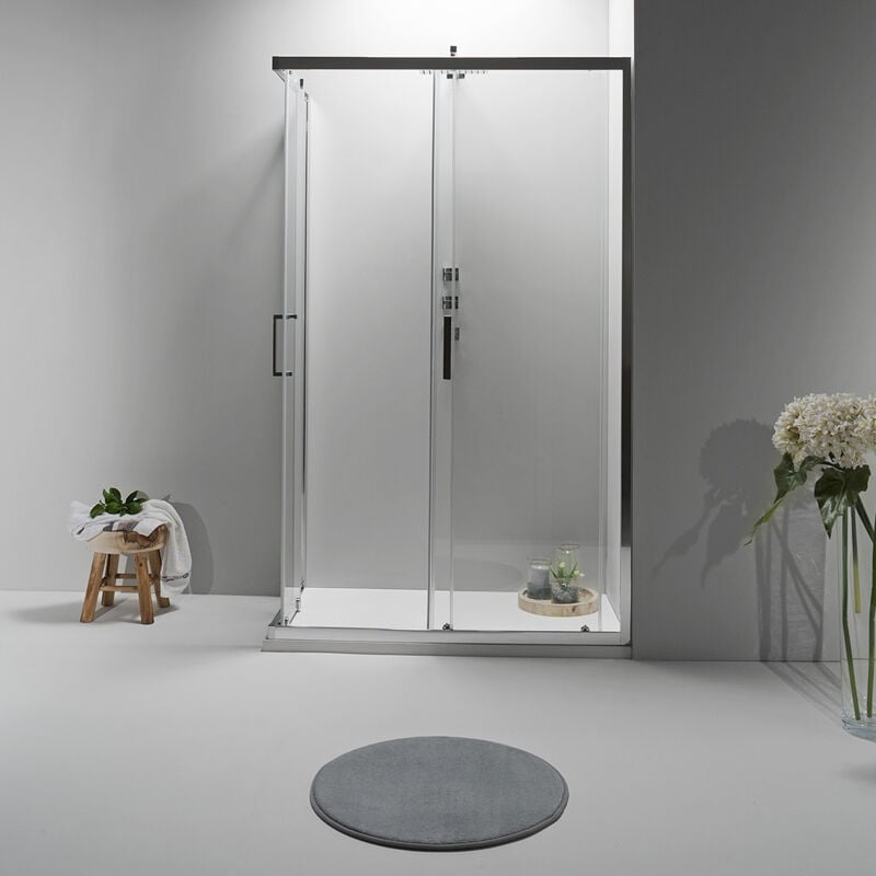 foto del prodotto elite box doccia angolare 80x80 cm scorrevole trasparente