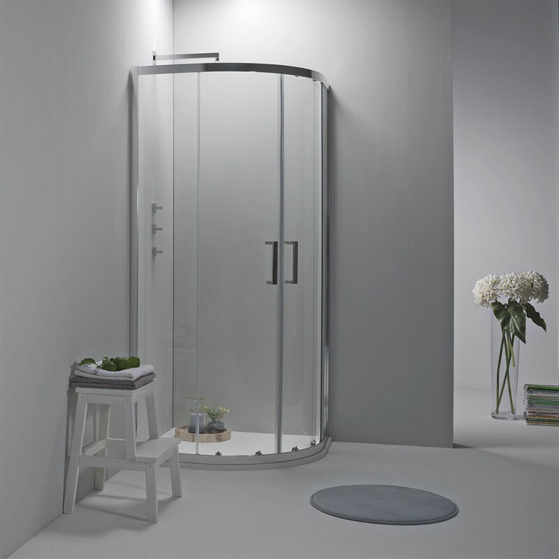 foto del prodotto elite box doccia semicircolare 80x80 cm scorrevole trasparente
