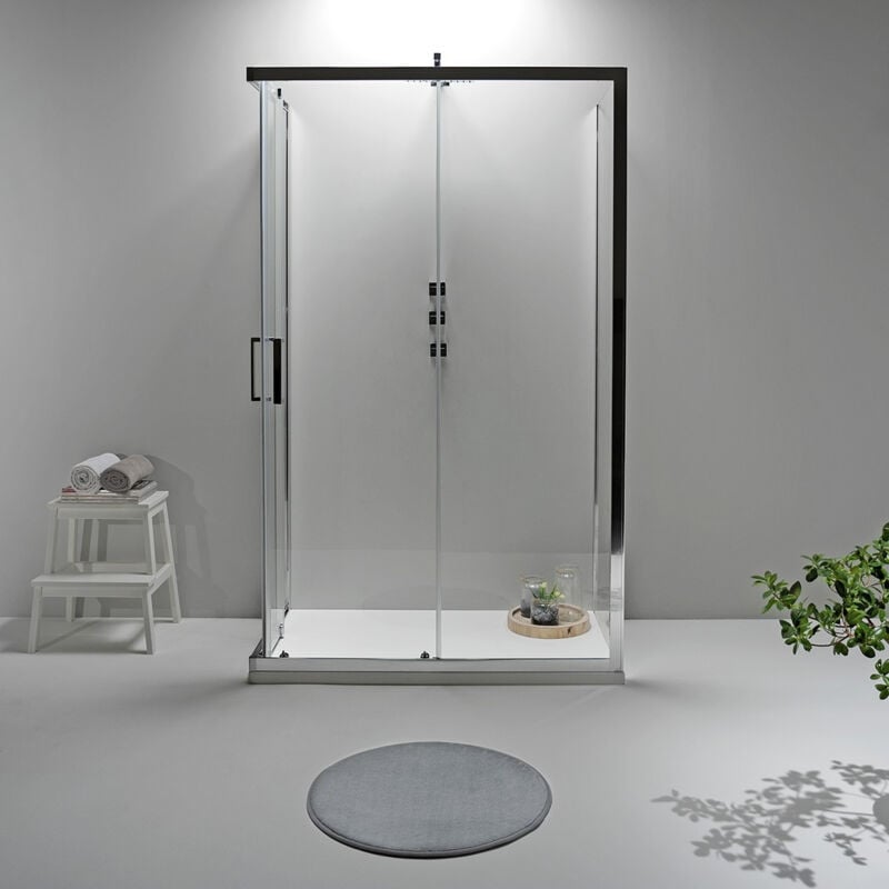 foto del prodotto elite box doccia tre lati 70x80x70 cm scorrevole trasparente
