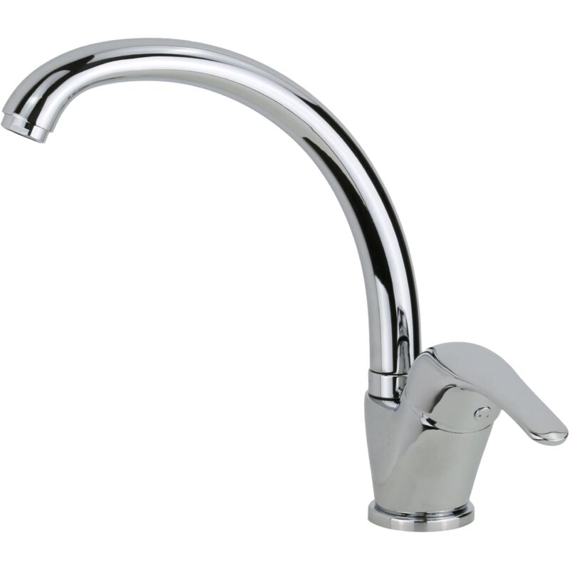 foto del prodotto elka miscelatore lavello cucina classico per camper e barche con bocca orientabile pla 81.0135 1 cromo