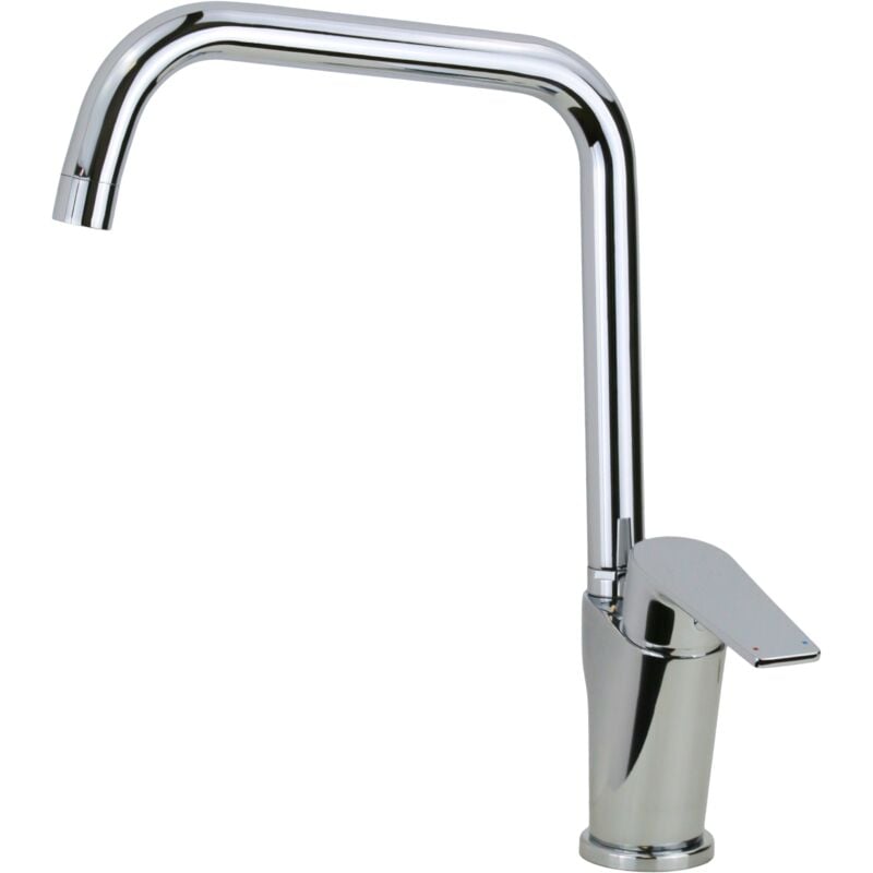 foto del prodotto elka miscelatore lavello cucina colore cromo per camper e barche con bocca orientabile pla 2310 cromo