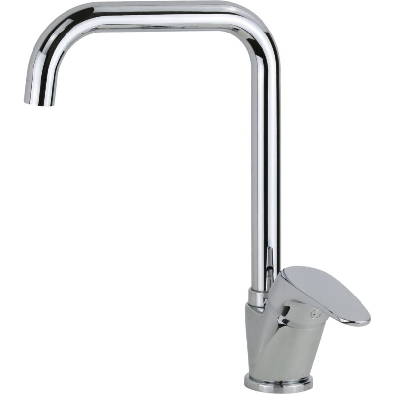 foto del prodotto elka miscelatore lavello cucina moderno per camper e barche con bocca orientabile pla 81.013522 cromo
