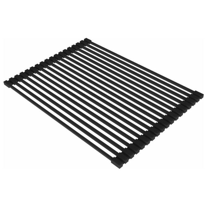 foto del prodotto elleci ars013bk rollmat gocciolatoio per lavello cucina in silicone 440 mm colore nero