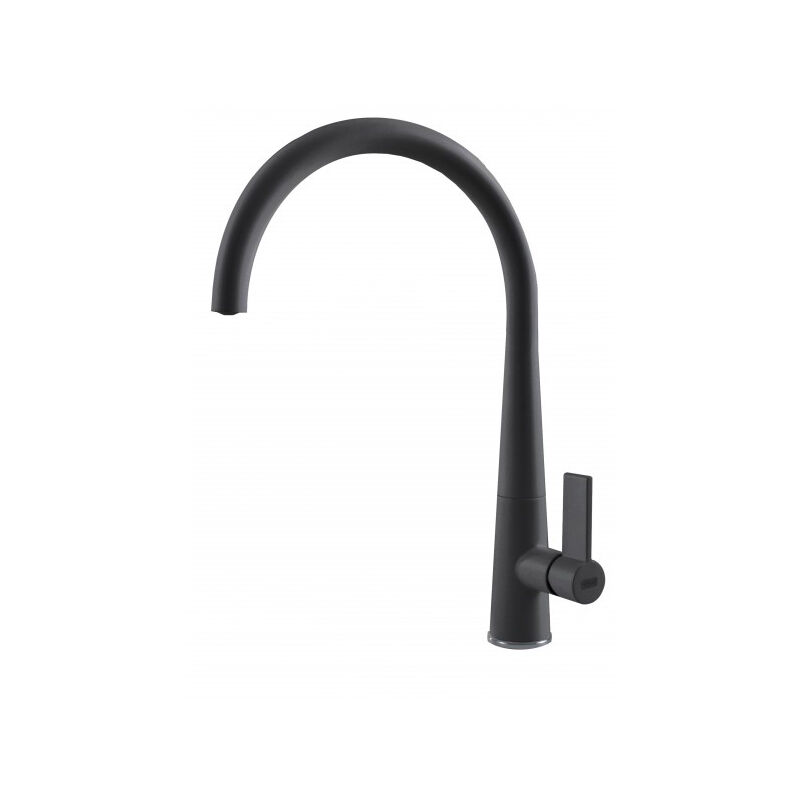 foto del prodotto elleci athena g40. tipo di beccuccio standard, colore del prodotto nero, materiale del rubinetto granitek. altezza sopra la superficie di