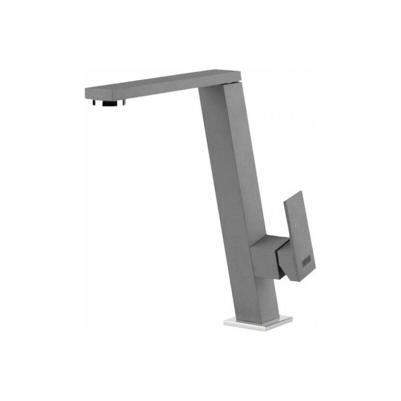 foto del prodotto elleci blade mgkbla48 miscelatore da cucina monocomando, da incasso, granitek, canna girevole inclinata, 25,1 cm, grigio cemento