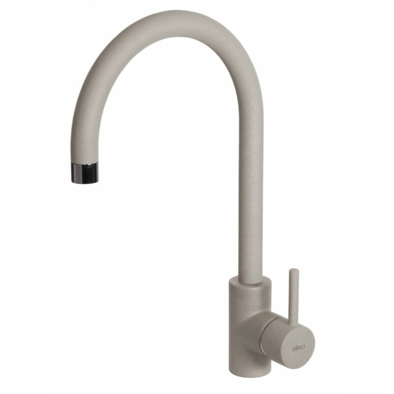 foto del prodotto elleci cloud. tipo di beccuccio standard, colore del prodotto champagne, materiale del rubinetto keratek. altezza sopra la superficie di