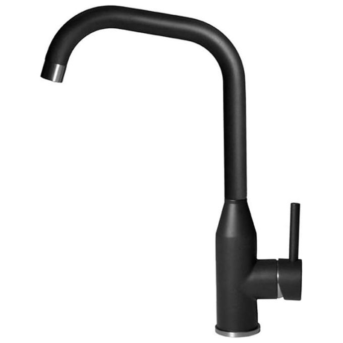 foto del prodotto elleci dora mkkdor86 miscelatore da cucina monocomando, da incasso, keratek, canna girevole, 36 cm, nero