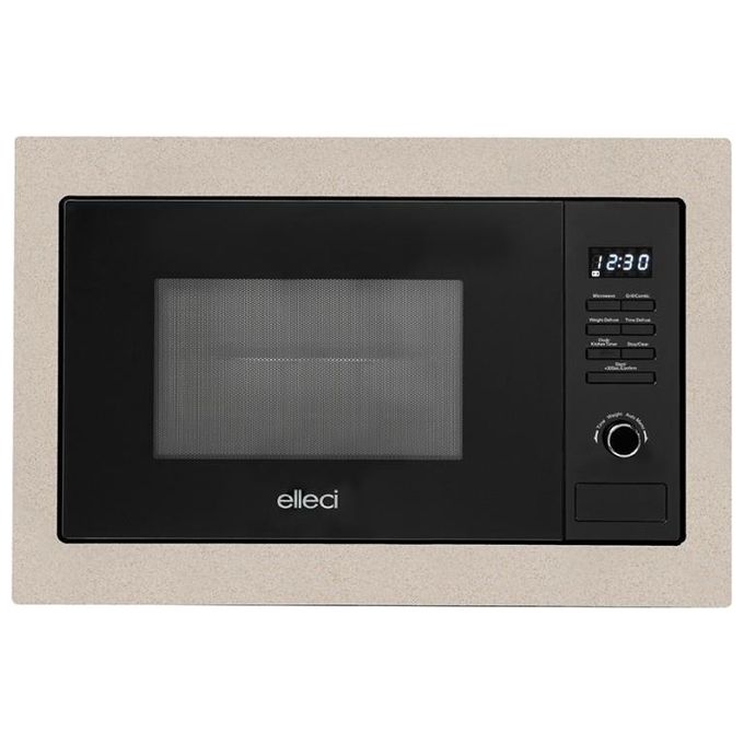 foto del prodotto elleci fgsp28151ws forno a microonde con grill capacita 28 litri potenza 1100 w 8 programmi display led avena