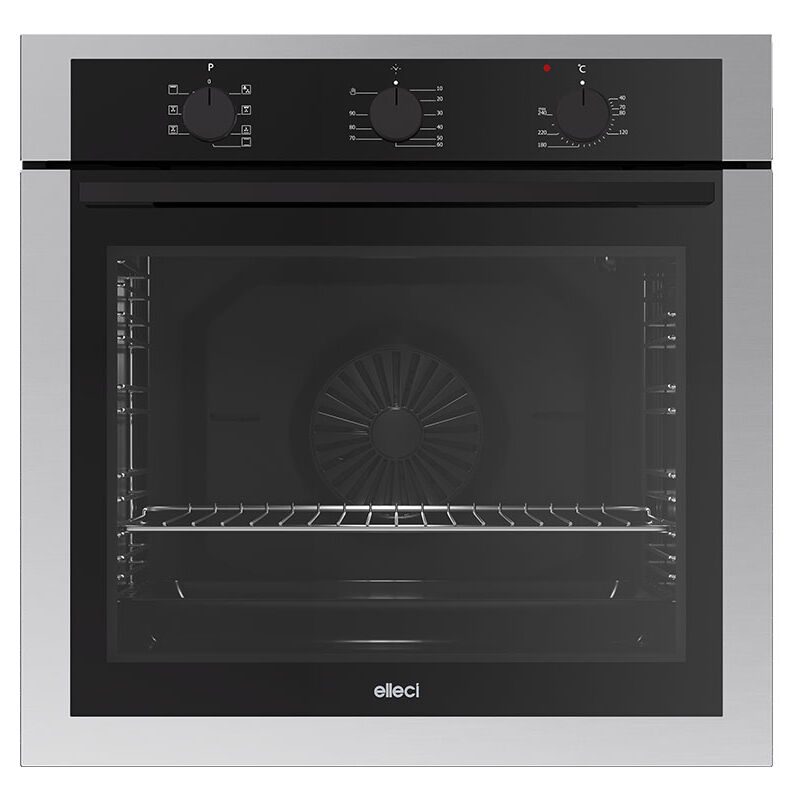 foto del prodotto elleci fiap602inns. tipo di forno forno elettrico. colore del prodotto acciaio inox, tipo di controllo manopola, posizione di controllo 