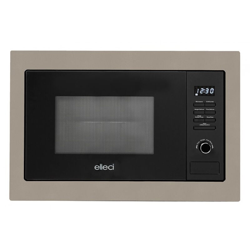 foto del prodotto elleci forno a microonde plano mw g43 fgsp28143ws. posizionamento dell apparecchio da incasso, tipo di prodotto microonde combinato, display