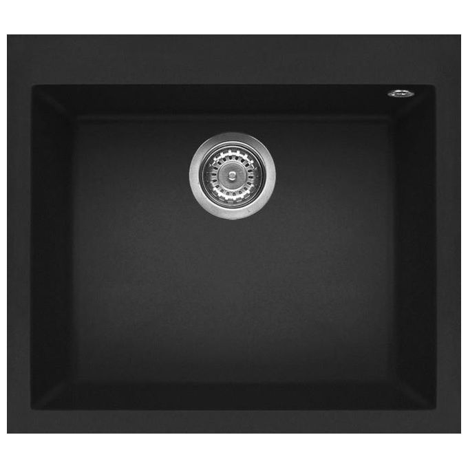 foto del prodotto elleci lavello granitek quadra 105 con vasca in nero 57 cm per cucina moderna e funzionale