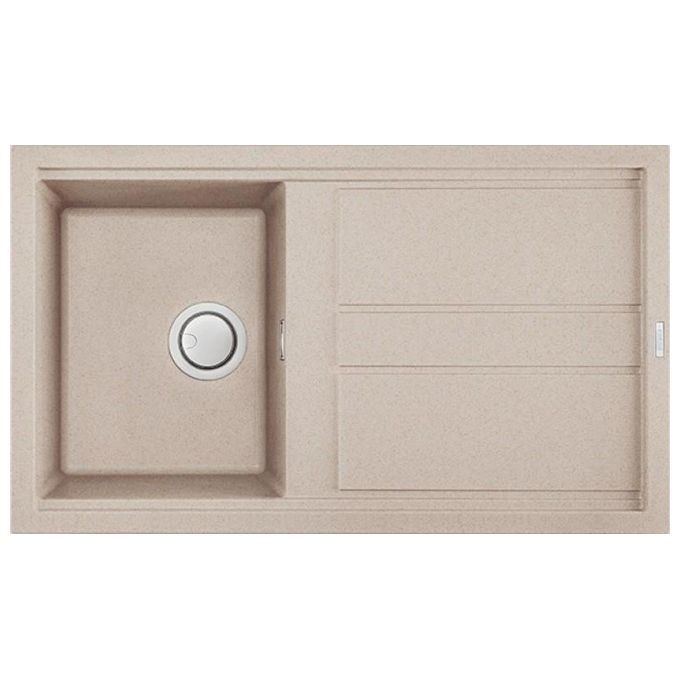 foto del prodotto elleci lgb40051 best 400 lavello granitek gocciolatoio reversibile 1 vasca 86 cm avena