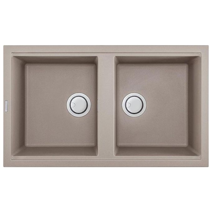 foto del prodotto elleci lgb45043 best 450 lavello granitek 2 vasche 84 cm tortora