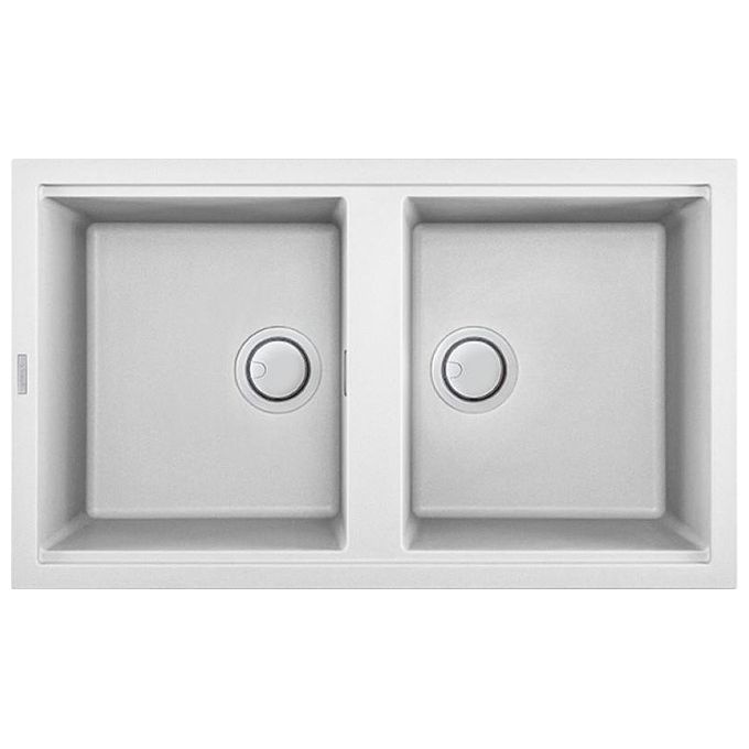 foto del prodotto elleci lgb45068 best 450 lavello granitek 2 vasche 86 cm titano