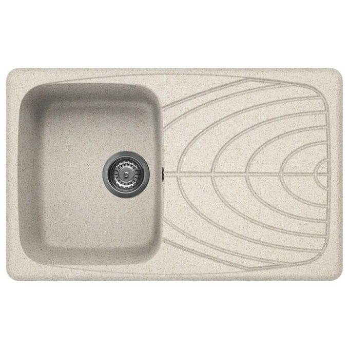 foto del prodotto elleci lgm30051 master 300 lavello granitek gocciolatoio reversibile 1 vasca 79 cm avena