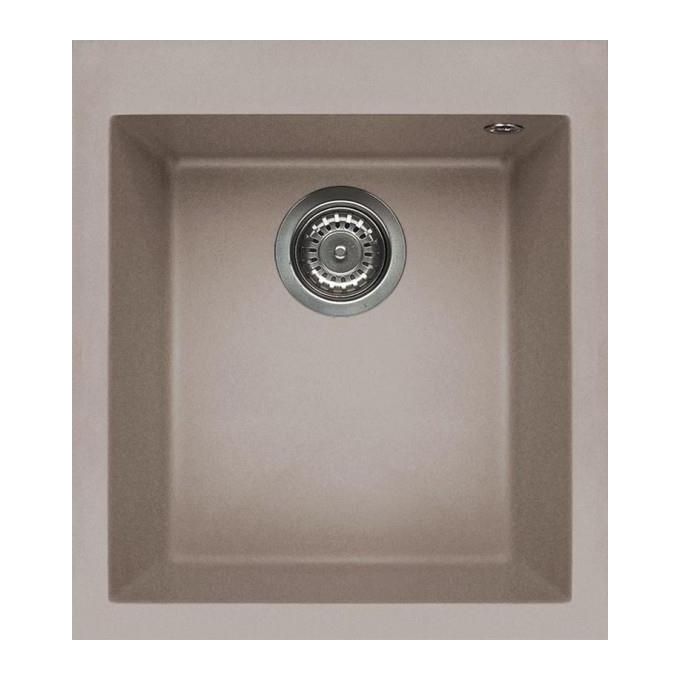 foto del prodotto elleci lgq10043 quadra 100 lavello granitek 1 vasca 41 cm tortora