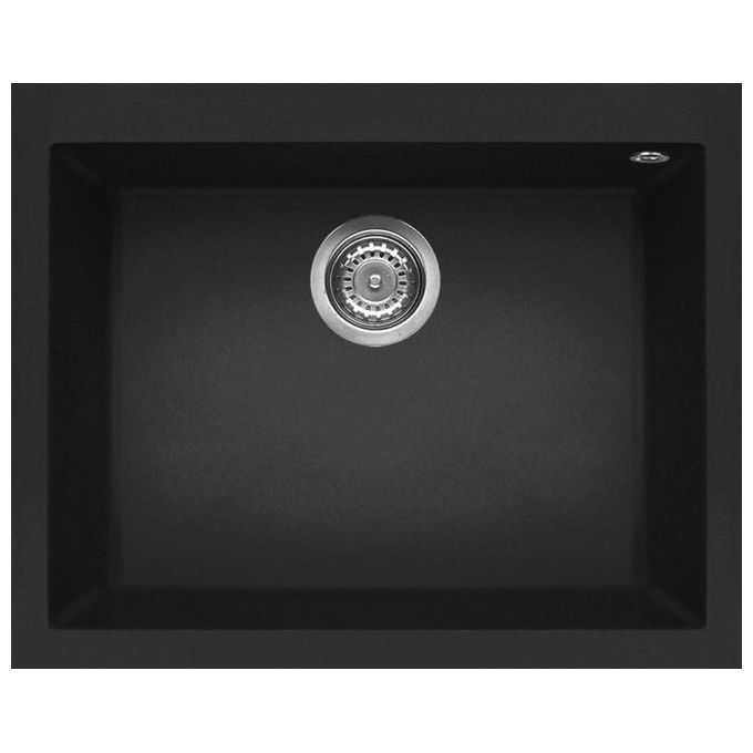 foto del prodotto elleci lgq11040 quadra 110 lavello granitek 1 vasca 61 cm nero