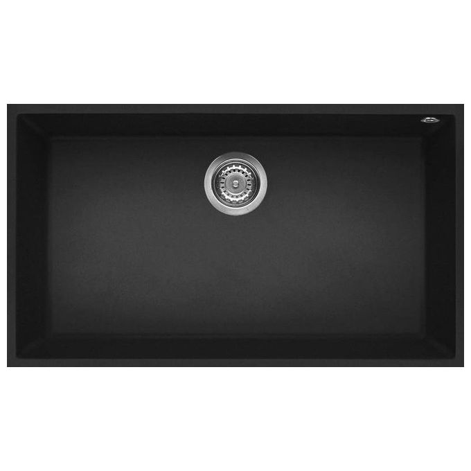 foto del prodotto elleci lgq13040bso quadra 130 lavello granitek 1 vasca 76 cm nero