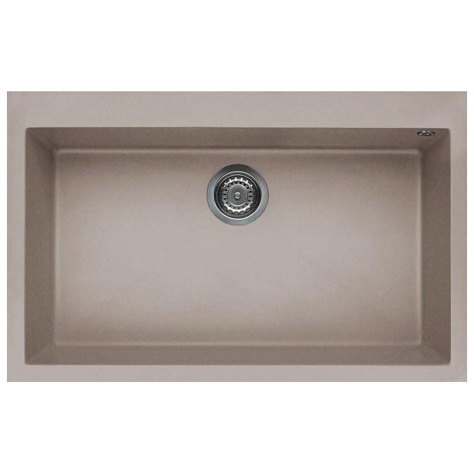 foto del prodotto elleci lgq13043 quadra 130 lavello granitek tortora 1 vasca 79x50cm