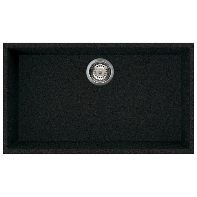 foto del prodotto elleci lgq13059bso quadra 130 lavello granitek 1 vasca 75 cm antracite