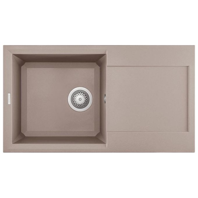 foto del prodotto elleci lgy29043 easy 290 lavello granitek gocciolatoio reversibile 1 vasca 78 cm tortora