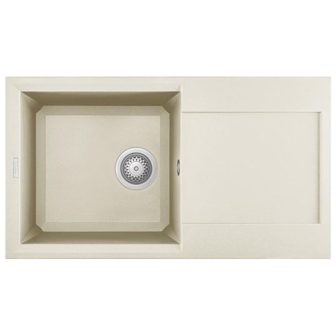 foto del prodotto elleci lgy29062 easy 290 lavello granitek gocciolatoio reversibile 1 vasca 78 cm bianco antico