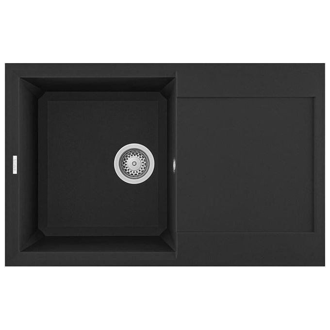 foto del prodotto elleci lgy30040 easy 300 lavello granitek gocciolatoio reversibile 1 vasca 79 cm nero