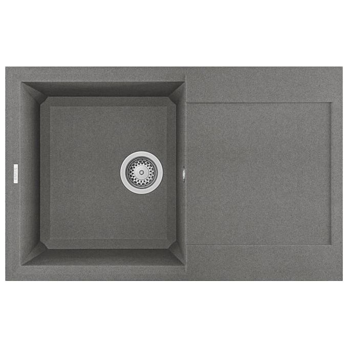foto del prodotto elleci lgy30048 easy 300 lavello granitek gocciolatoio reversibile 1 vasca 79 cm grigio cemento