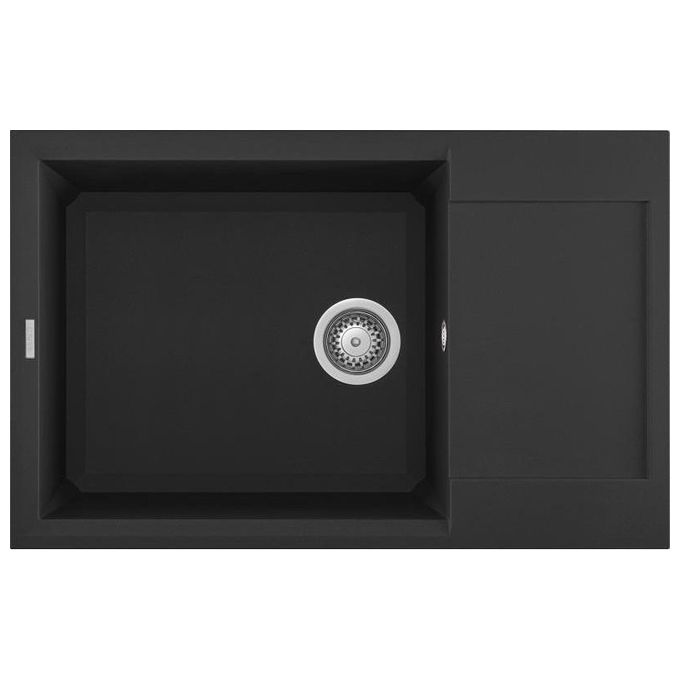 foto del prodotto elleci lgy31040 easy 310 lavello granitek gocciolatoio reversibile 1 vasca 78 cm nero