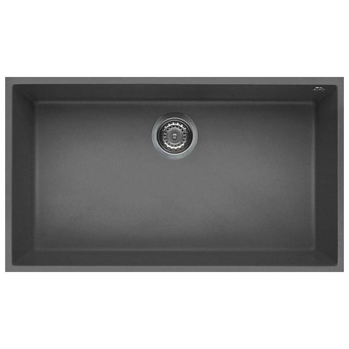 foto del prodotto elleci lmq13073bso quadra 130 lavello metaltek 1 vasca 75 cm titanio