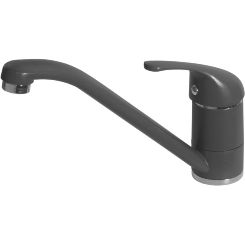 foto del prodotto elleci mgkmin59 minerva miscelatore monocomando con canna tubolare girevole classic granitek antracite