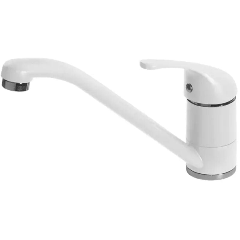 foto del prodotto elleci mgkmin68 minerva miscelatore monocomando con canna tubolare girevole classic bianco titano 68