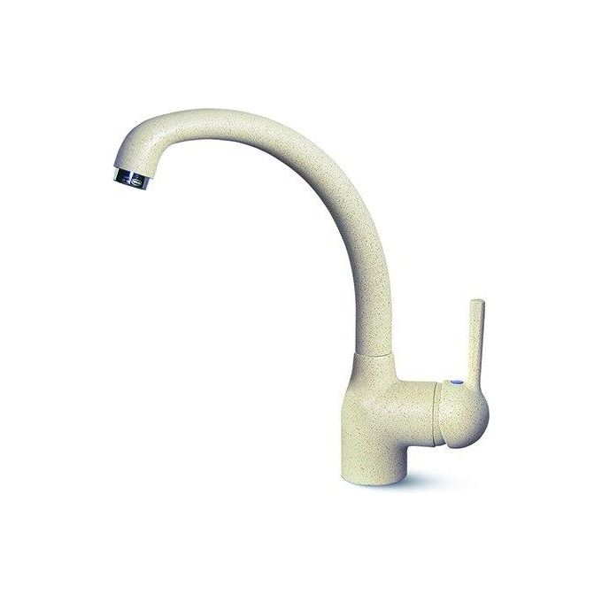 foto del prodotto elleci mgkpo62 po miscelatore monocomando con canna girevole classic granitek bianco antico