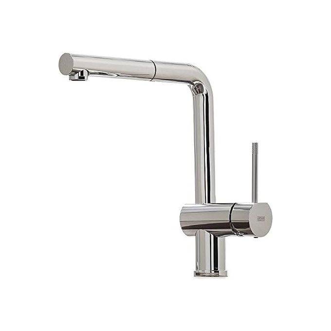 foto del prodotto elleci mikstpcr stream plus miscelatore monocomando con canna girevole e doccetta estraibile modern cromato