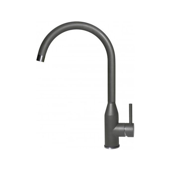 foto del prodotto elleci mkkadi99 adige miscelatore da cucina monocomando, da incasso, keratek plus, canna girevole, 40 cm, grigio scuro
