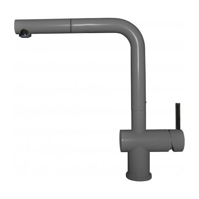 foto del prodotto elleci mkkstp99 stream plus miscelatore monocomando con canna girevole e doccetta estraibile modern grigio 99