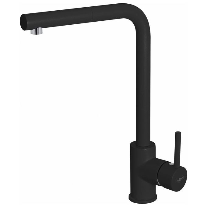 foto del prodotto elleci mkktrp86 trail plus miscelatore monocomando con canna girevole e doccetta estraibile black nero assoluto