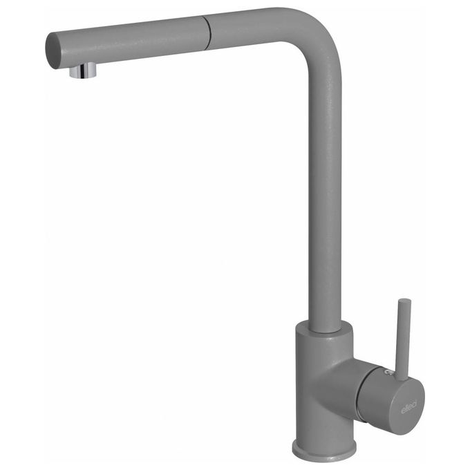 foto del prodotto elleci mmktrp73 trail plus miscelatore cucina con doccetta rubinetto monocomando colore titanium m73