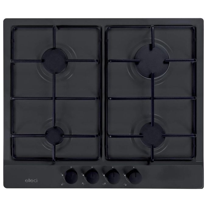 foto del prodotto elleci pgss60259wb style 60 piano cottura 4 fuochi a gas da incasso 60 cm colore antracite