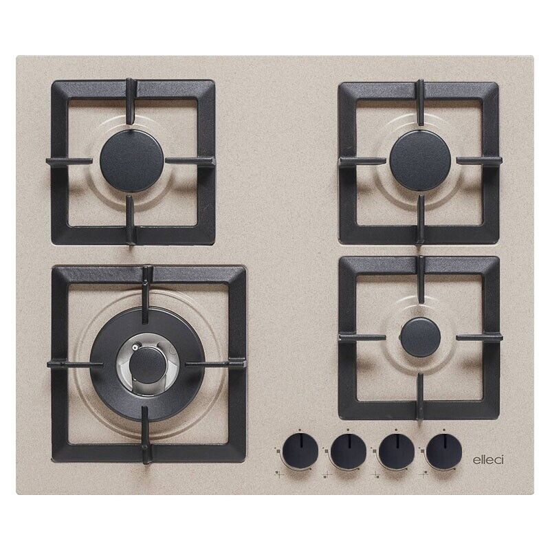 foto del prodotto elleci piano cottura pgsp60151ws a gas 4 fuochi gas colore avena