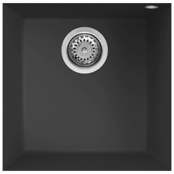 foto del prodotto elleci quadra 102 sottotop lavello 1 vasca cm. 44x44 granitek nero